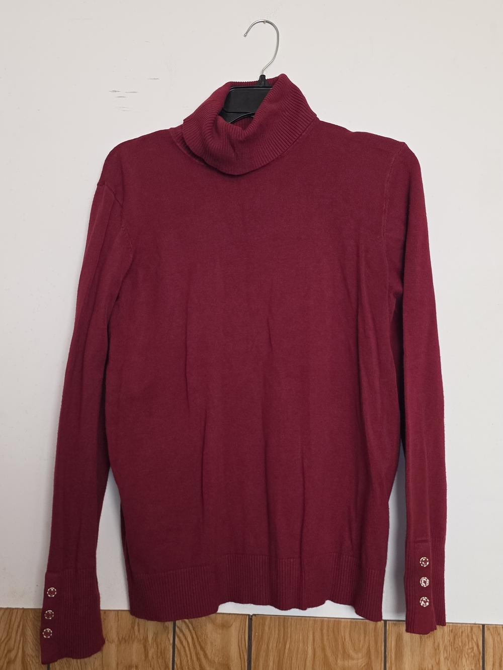 Joseph Wine Red Turtleneck Sweater